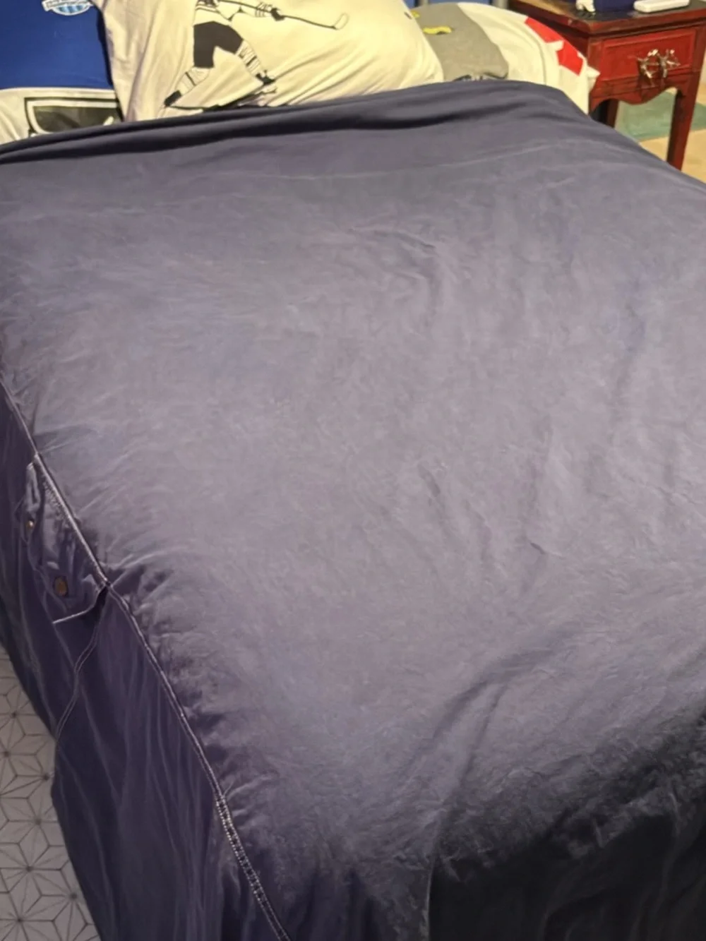 Pottery Barn Soft Navy Blue Bedding Duvet Cover - full size